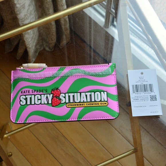 kate spade Accessories - Kate Spade KK207 Bubble Gum Large Slim Card Holder